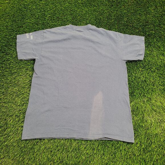 Vintage The-Mountain White Tigers Shirt Large 22x27 Faded Grayish Blue Y2K - Picture 9 of 15